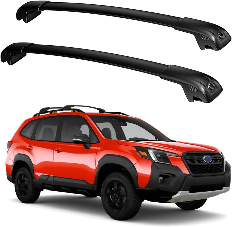 Soruci Roof Rack Cross Bars 300lbs Compatible with Subaru Forester 2014-2026 (Not for Wilderness) Lockable Aluminum Roof Rails Crossbar with Lock for Rooftop Cargo Bars Luggage Rack Bike Snowboard - Image 1